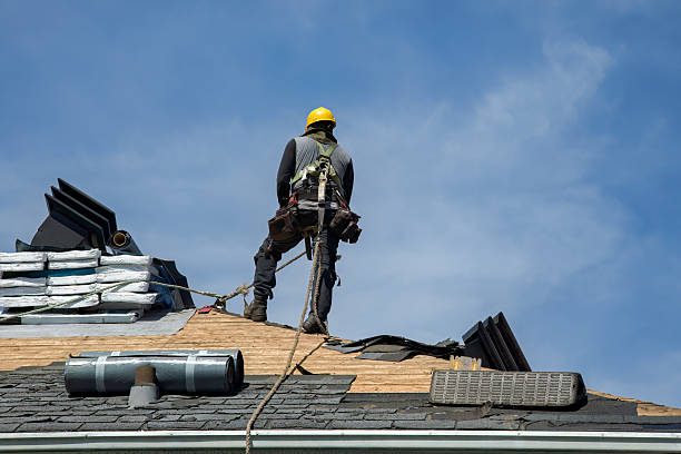Professional Gutter Installation technician working in Reading, PA